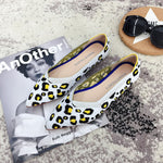 Women Flats Stretch Knitted Mixed Color Breathable Cozy Shoes Ladies Flats Light Driving Loafers