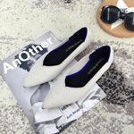 Women Flats Stretch Knitted Mixed Color Breathable Cozy Shoes Ladies Flats Light Driving Loafers