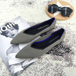 Women Flats Stretch Knitted Mixed Color Breathable Cozy Shoes Ladies Flats Light Driving Loafers