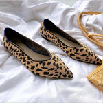 Women Flats Stretch Knitted Mixed Color Breathable Cozy Shoes Ladies Flats Light Driving Loafers