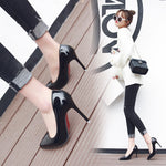 Sexy Elegant Thin Heel Pointed High Heels Work Single Shoes Dress Party Womens Shoes Wedding Shoes