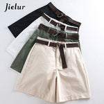Casual Shorts Women A-line High Waist Slim Short