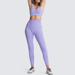 Seamless Gym Set Nylon Woman Sportswear
