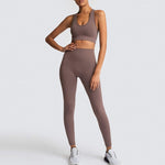 Seamless Gym Set Nylon Woman Sportswear