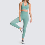 Seamless Gym Set Nylon Woman Sportswear