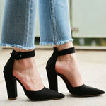Sexy Classic High Heels Women's Sandals Woman Ankle Strap Shoes