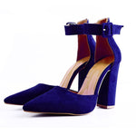 Sexy Classic High Heels Women's Sandals Woman Ankle Strap Shoes
