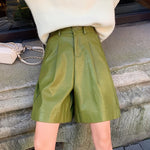 PU Leather Shorts for Women
