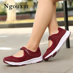 Women Flats Shoes Mesh Fabric Breathable Casual Comfortable Shoes