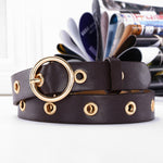 Women belt Genuine Leather Punk style fashion Pin Buckle jeans Decorative Belt Chain