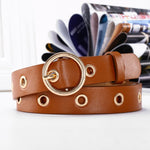 Women belt Genuine Leather Punk style fashion Pin Buckle jeans Decorative Belt Chain