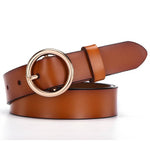 Women belt Genuine Leather Punk style fashion Pin Buckle jeans Decorative Belt Chain