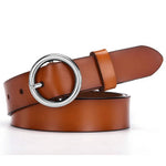 Women belt Genuine Leather Punk style fashion Pin Buckle jeans Decorative Belt Chain