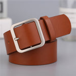 Women belt Genuine Leather Punk style fashion Pin Buckle jeans Decorative Belt Chain