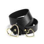 Genuine ladies fashion latest metal round buckle belt