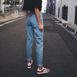 Vintage ladies boyfriend jeans for women high waisted jeans
