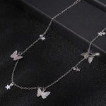 Butterfly Stars Chain Necklaces for Women