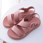 Women's Flat Sandals Open Toe Buckle Soft Sandals Beach Shoes