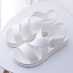 Women's Flat Sandals Open Toe Buckle Soft Sandals Beach Shoes