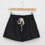 Style Shorts Women Candy Color Elastic With Belt