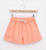 Style Shorts Women Candy Color Elastic With Belt