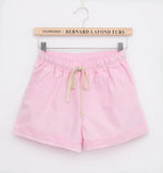 Style Shorts Women Candy Color Elastic With Belt