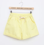 Style Shorts Women Candy Color Elastic With Belt