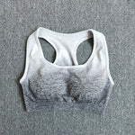 Ombre Yoga Set Sports Bra and Leggings Women Gym Set