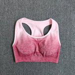 Ombre Yoga Set Sports Bra and Leggings Women Gym Set