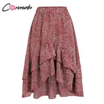 High Waist Flounce Beach Women Skirts