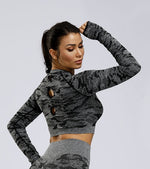 Sports Pants, Women Camouflage Leggings, High Waist Workout Legging