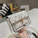 Women Shoulder Bag chain wild crack printing