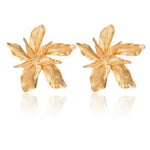 Elegance Silver Gold Big Flower Drop Dangle Earring for Women