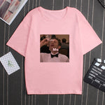 My Depression My Brain My Anxiety Letter Print Pink T Shirt