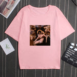 My Depression My Brain My Anxiety Letter Print Pink T Shirt