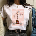 Nutella Kawaii Print T Shirt Women