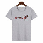 Nutella Kawaii Print T Shirt Women