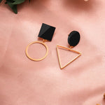 Round Dangle Drop Korean Earrings For Women
