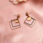 Round Dangle Drop Korean Earrings For Women
