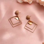 Round Dangle Drop Korean Earrings For Women