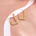 Round Dangle Drop Korean Earrings For Women