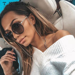Round Sunglasses Women Luxury Rimless Female Shades