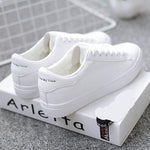 Women Sneakers Breathble Vulcanized Shoes Women Pu leather Platform Shoes