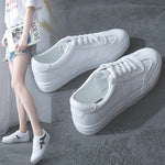 Women Sneakers Breathble Vulcanized Shoes Women Pu leather Platform Shoes