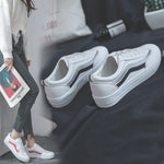 Women Sneakers Breathble Vulcanized Shoes Women Pu leather Platform Shoes