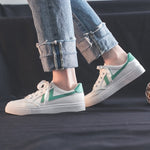 Women Sneakers Breathble Vulcanized Shoes Women Pu leather Platform Shoes