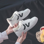 Women Sneakers Breathble Vulcanized Shoes Women Pu leather Platform Shoes
