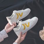 Women Sneakers Breathble Vulcanized Shoes Women Pu leather Platform Shoes