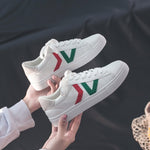 Women Sneakers Breathble Vulcanized Shoes Women Pu leather Platform Shoes