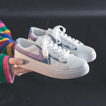 Women Sneakers Breathble Vulcanized Shoes Women Pu leather Platform Shoes